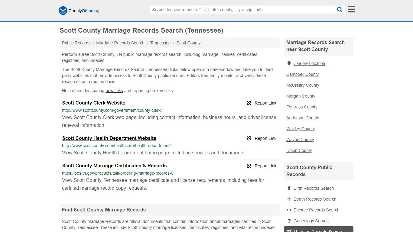 Marriage Records Search - Scott County, TN (Marriage Licenses ...